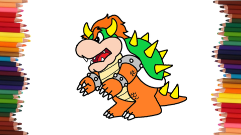 COMO DIBUJAR A BOWSER