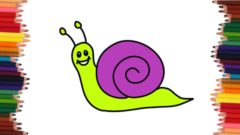 COMO DIBUJAR UN CARACOL