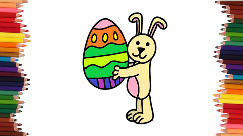 COMO DIBUJAR UN CONEJO DE PASCUA