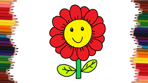 COMO DIBUJAR UNA FLOR