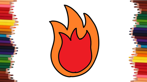 COMO DIBUJAR FUEGO