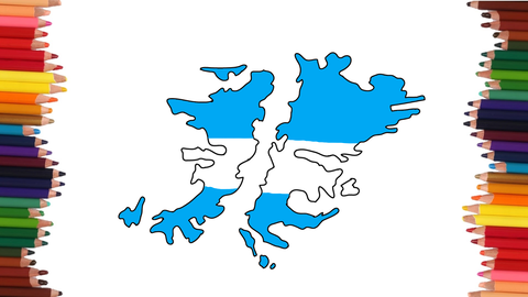 COMO DIBUJAR LAS ISLAS MALVINAS