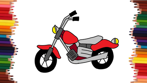 COMO DIBUJAR UNA MOTO