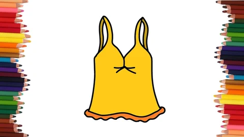 COMO DIBUJAR UNA BLUSA SIN MANGAS