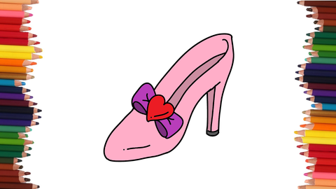 COMO DIBUJAR TACONES DE CORAZON