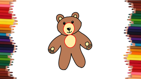 COMO DIBUJAR UN OSO CON EL NUMERO 8