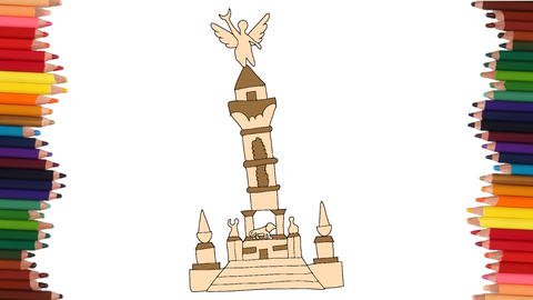 COMO DIBUJAR UN MONUMENTO PARA LA INDENDENCIA DE GUAYAQUIL