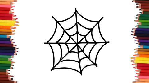 COMO DIBUJAR UNA TELARAÑA