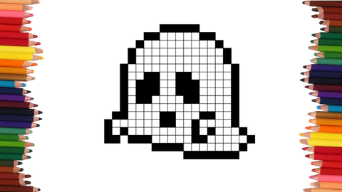 COMO DIBUJAR UN FANTASMA EN PIXEL ART
