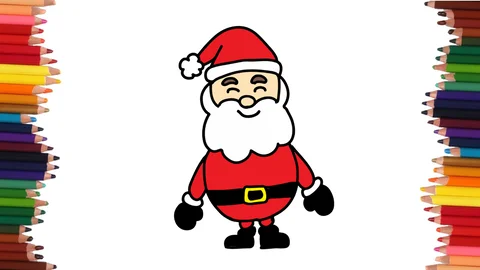 COMO DIBUJAR A PAPA NOEL