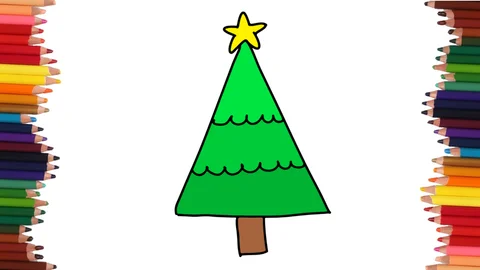 COMO DIBUJAR UN ARBOL DE NAVIDAD