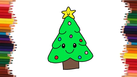 COMO DIBUJAR UN ARBOL DE NAVIDAD