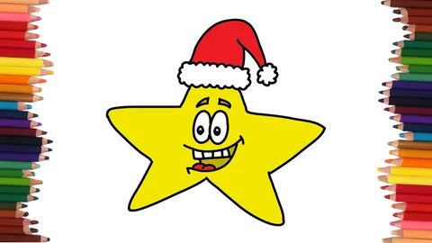 COMO DIBUJAR UNA ESTRELLA DE NAVIDAD