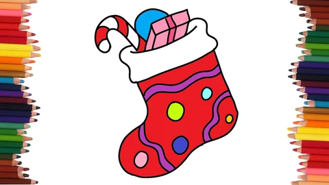 COMO DIBUJAR UNA MEDIA NAVIDEÑA