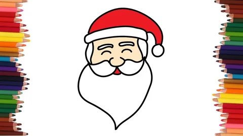 APRENDE A DIBUJAR A PAPA NOEL