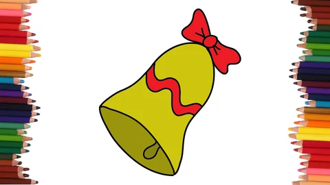 COMO DIBUJAR UNA CAMPANA NAVIDEÑA