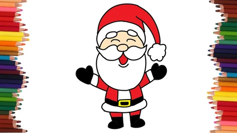 COMO DIBUJAR A PAPA NOEL