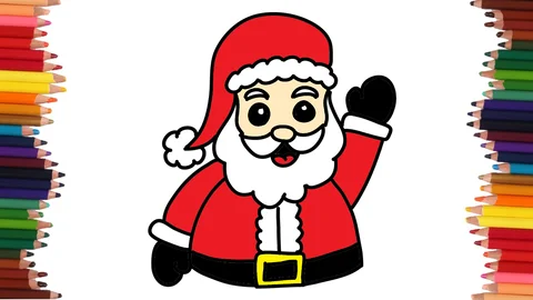 COMO DIBUJAR A PAPA NOEL