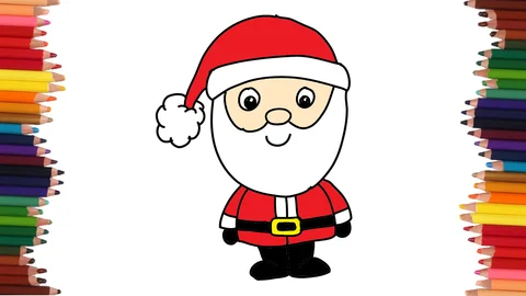 COMO DIBUJAR A SANTA CLOS